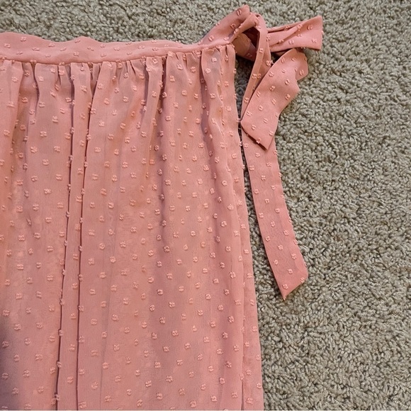 Time And Tru Swim Coverup Womens Large 12-14 Pink Side Tie See Through - Picture 3 of 6